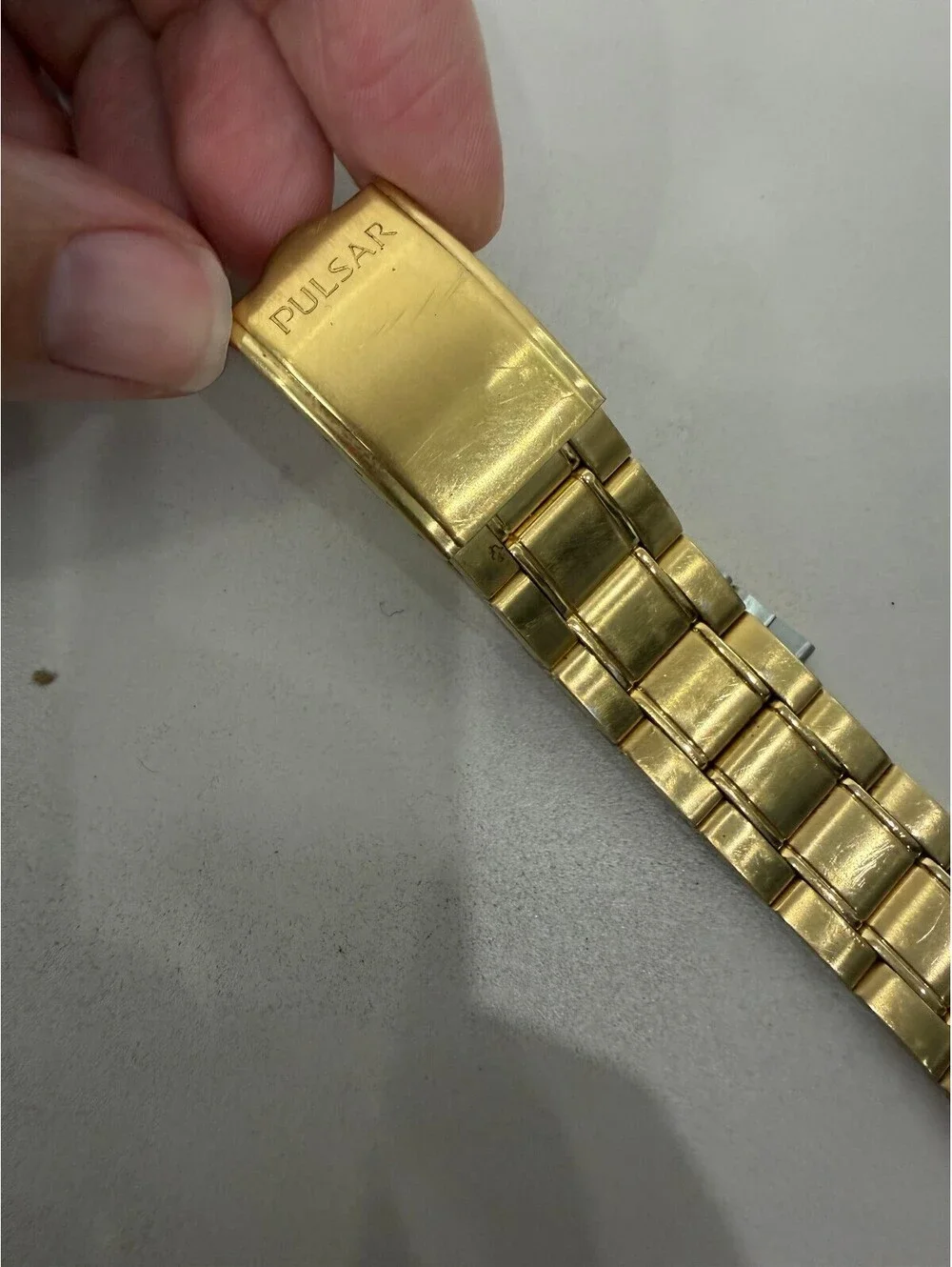 Pulsar Gold-Tone Stainless Steel Watch Band Bracelet 6.75